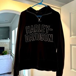 Harley Davidson quarter zip sweater